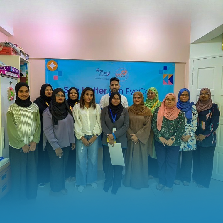 Community eye screening program at Care Society Maldives