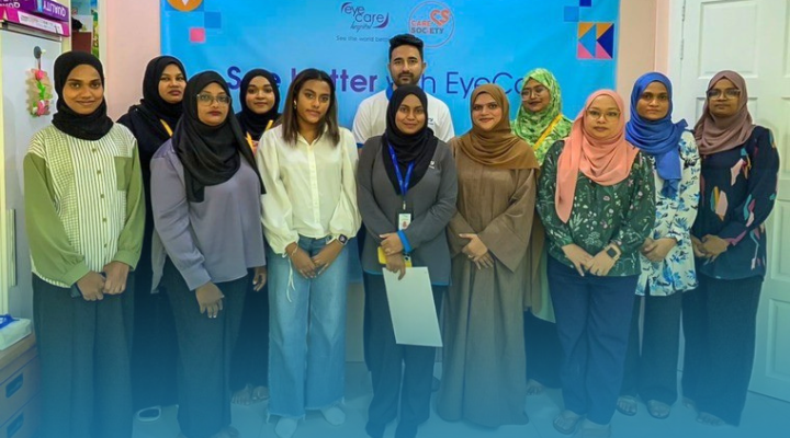 Community eye screening program at Care Society Maldives