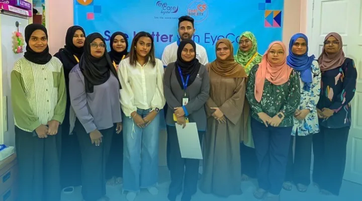 Community eye screening program at Care Society Maldives