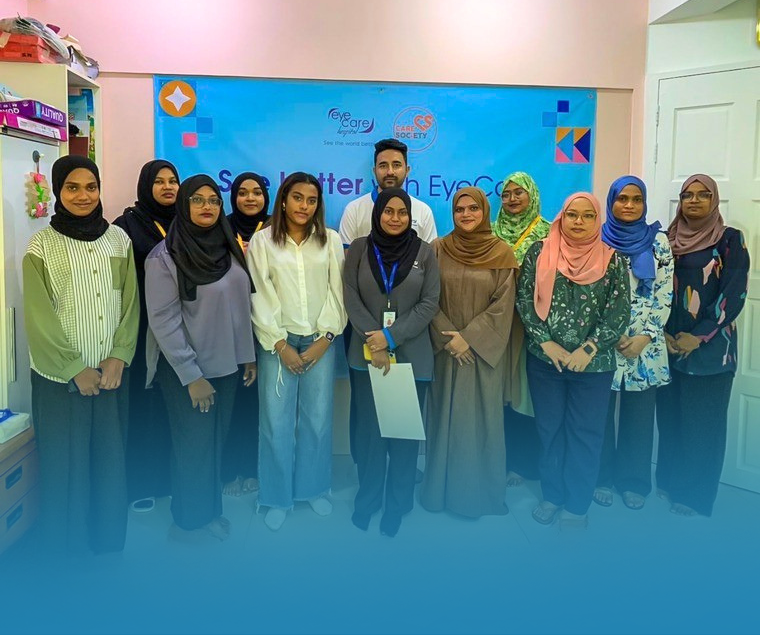 Community eye screening program at Care Society Maldives